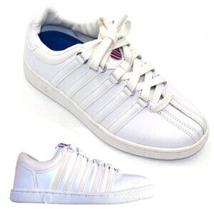 🆕 KSWISS Varsity Court kids Fashion Sneakers with peach contrast Size 5.5